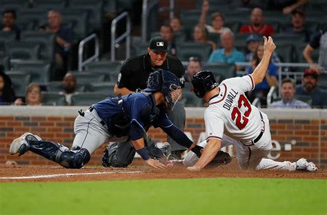 Game summary of the Atlanta Braves vs. . Why is the braves rays game delayed